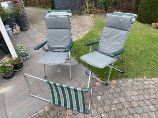 Te Koop: 2 gebruikte Crespo campingstoelen